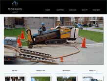 Tablet Screenshot of pentagongroup.ca